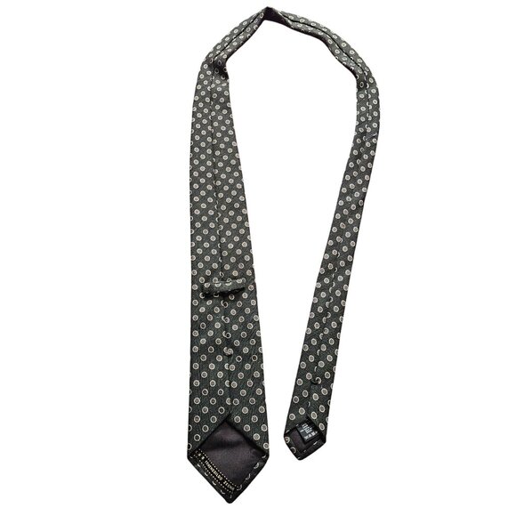 Ermenegildo Zegna Green Polka Dot Tie Wool/Silk Blend Made in Italy Designer - Picture 4 of 6